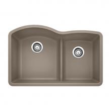 Luxart LX441596 - SILGRANIT® Double Bowl 60/40 Offset Low Divide Undermount Sink