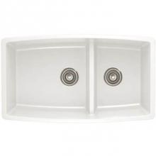 Luxart LX441310 - SILGRANIT® Double Bowl 60/40 Offset Low Divide Undermount Sink