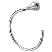 Luxart LTR-CP - Faceted Transitional Towel Ring