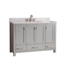 Luxart LXVANITYAM49CG - Andressa® Modern 49'' Single Bowl Bathroom Vanity