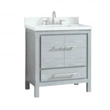 Luxart LXVANITYAE31SSG - Andressa® Eclectic 31'' Single Bowl Bathroom Vanity