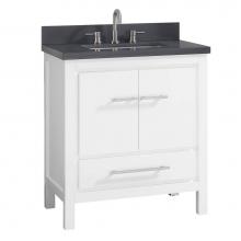 Luxart LXVANITYAE31WT - Andressa® Eclectic 31'' Single Bowl Bathroom Vanity