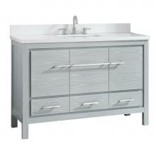 Luxart LXVANITYAE49SSG - Andressa® Eclectic 49'' Single Bowl Bathroom Vanity