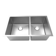 Luxart LXNZD3219 - 16 Gauge Near Zero Radius Double Bowl Sink