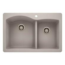 Luxart LX442744 - SILGRANIT® Double Bowl 60/40 Offset Dual Mount Sink