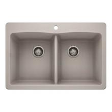 Luxart LX442748 - SILGRANIT® Double Bowl 50/50 Dual Mount Sink