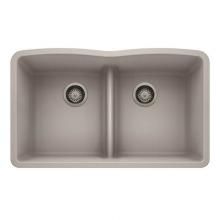 Luxart LX442746 - SILGRANIT® Double Bowl 50/50 Low Divide Undermount Sink