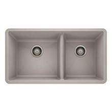 Luxart LX442738 - SILGRANIT® Double Bowl 60/40 Offset Undermount Sink