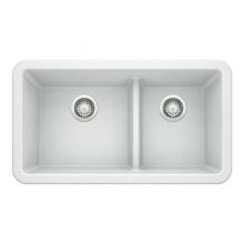 Luxart LX402324 - SILGRANIT® Double Bowl 60/40 Offset Low Divide Apron Front Sink