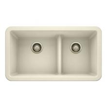 Luxart LX402328 - SILGRANIT® Double Bowl 60/40 Offset Low Divide Apron Front Sink