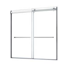 Luxart ARCDR6063CL-SV - Architectural Frameless Double Roller Tub Door