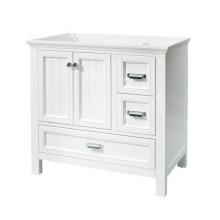 Luxart LXVBCOT3622-WH - Andressa 36'' Cottage Bathroom Vanity