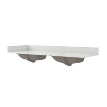 Luxart LXVTQZ6122D-IW - Andressa 61'' Quartz Vanity Top