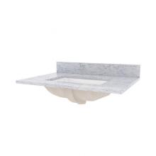 Luxart LXVTMB3122S-CW - Andressa 31'' Marble Vanity Top