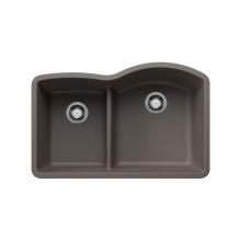 Luxart LX443103 - SILGRANIT® Double Bowl 40/60 Offset Low Divide Undermount Sink