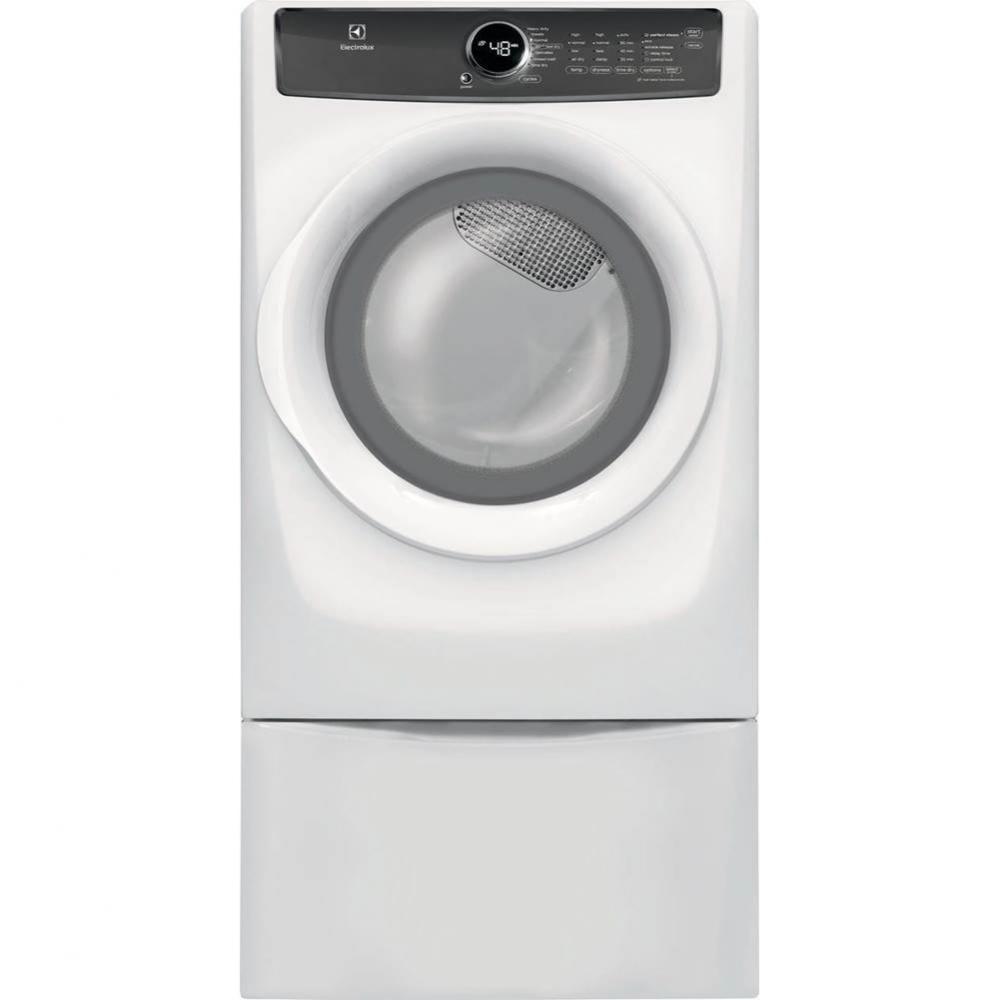 Front Load Perfect Steam Electric Dryer with 7 cycles - 8.0 Cu. Ft.