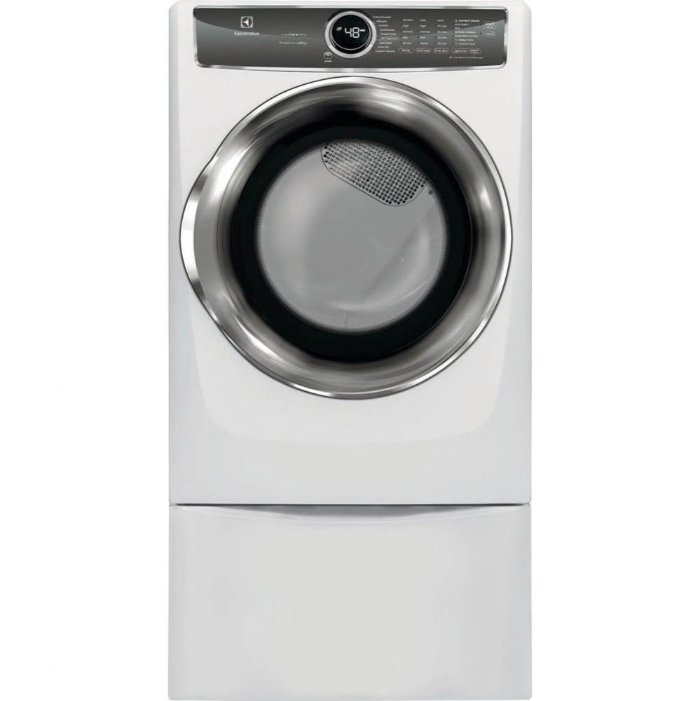 Front Load Perfect Steam Electric Dryer with PredictiveDry and Instant Refresh - 8.0. Cu. Ft.