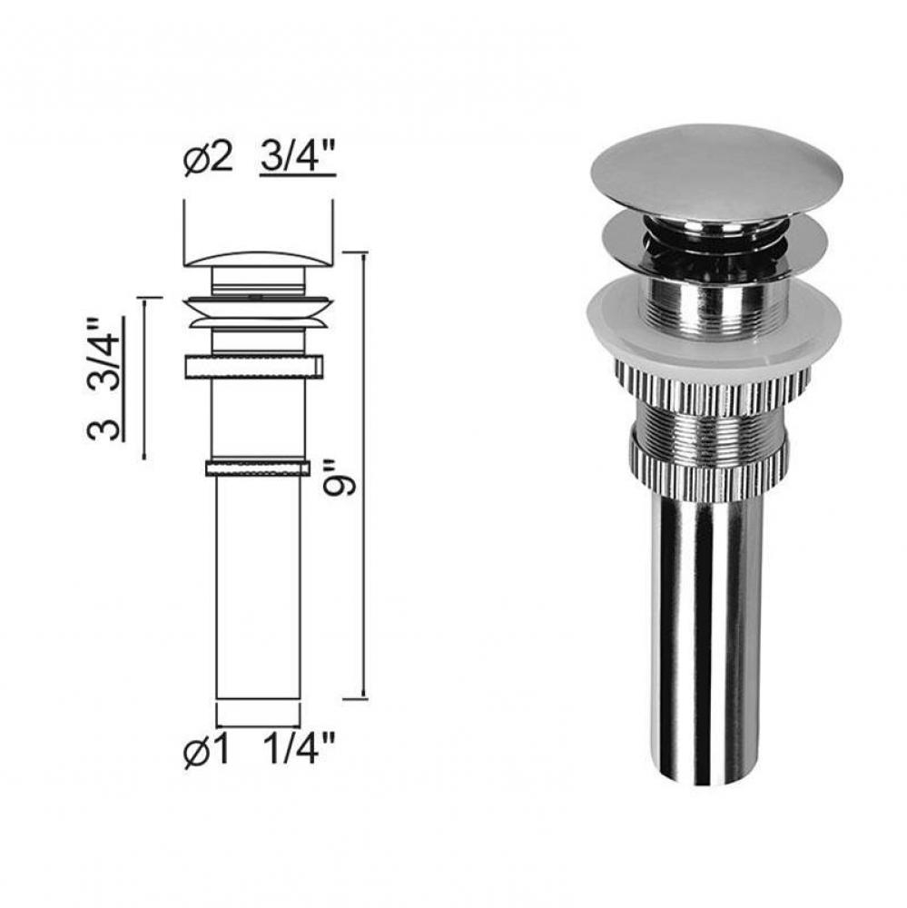 PUSH BUTTON UMBRELLA DRAIN