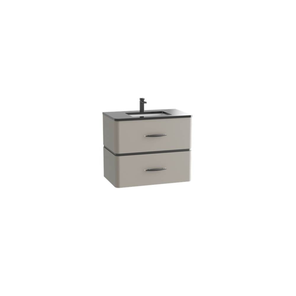 Perla SM 36'' Wall Hung Cabinet Calm Grey/HW: Polished Chrome(PC)