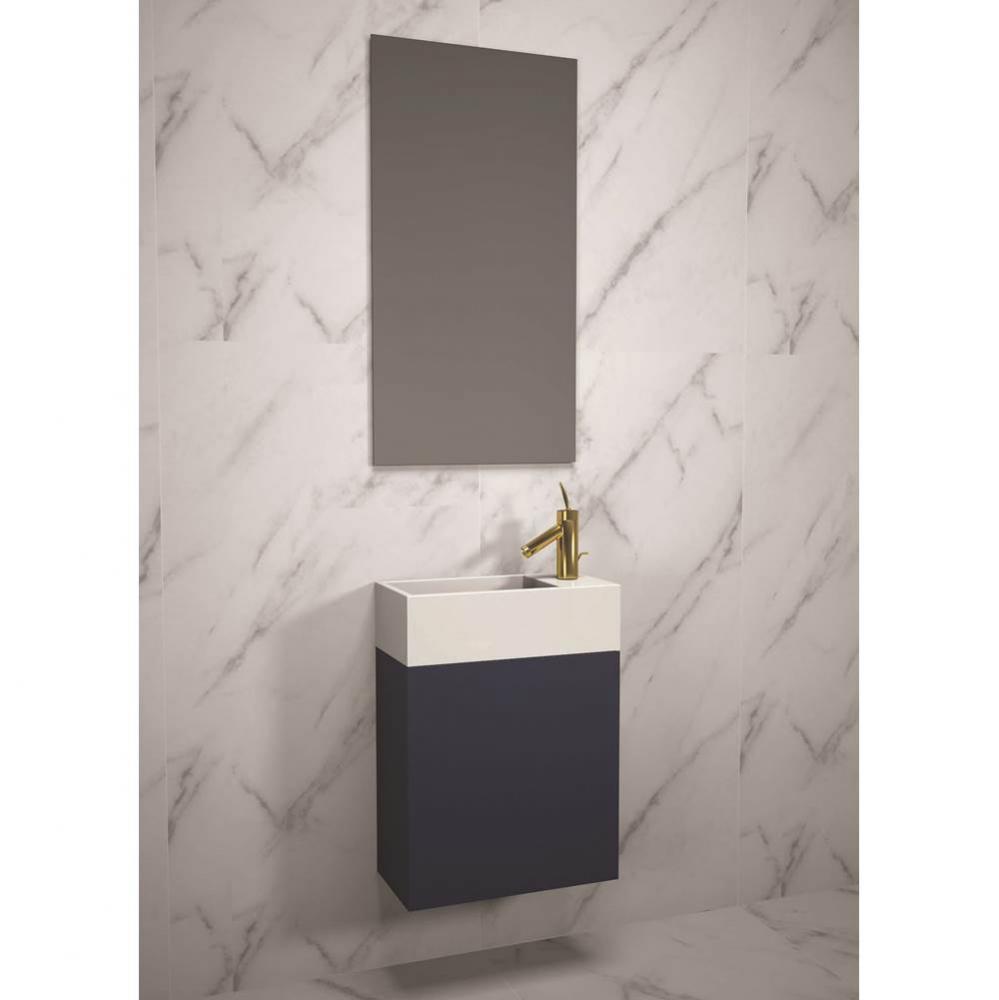 Madeli Petite 19'', Wall Hung Vanity Cabinet, Sapphire