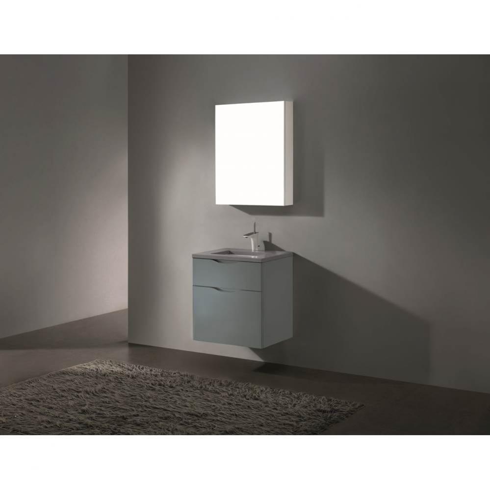 Madeli Bolano 24'' Wall hung Vanity Cabinet Studio Grey Finish