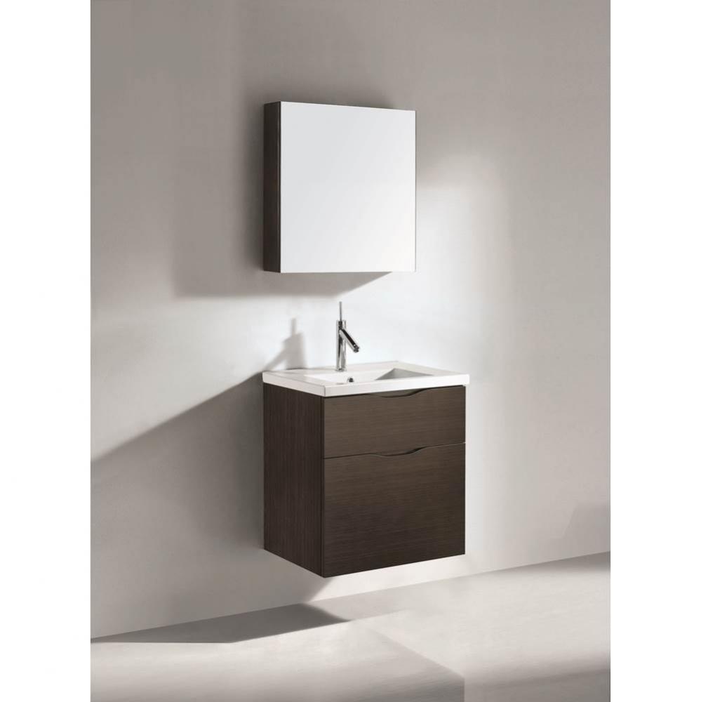 Madeli Bolano 24'' Wall hung Vanity Cabinet Walnut Finish