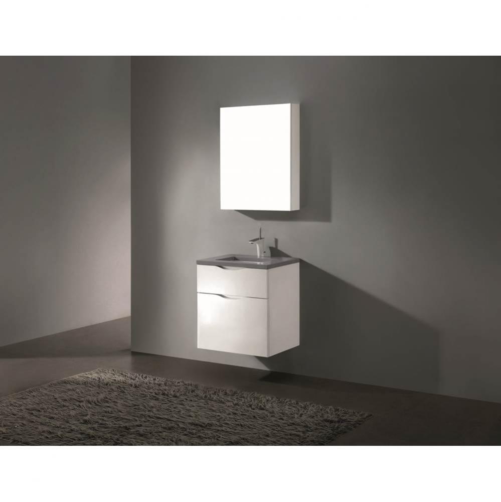 Madeli Bolano 24'' Wall hung Vanity Cabinet White Finish