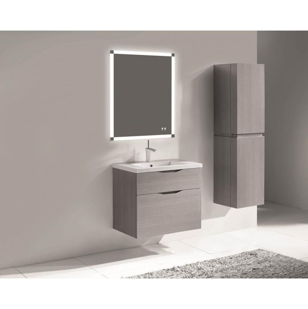 Madeli Bolano 30'' Wall hung Vanity Cabinet Ash Grey Finish