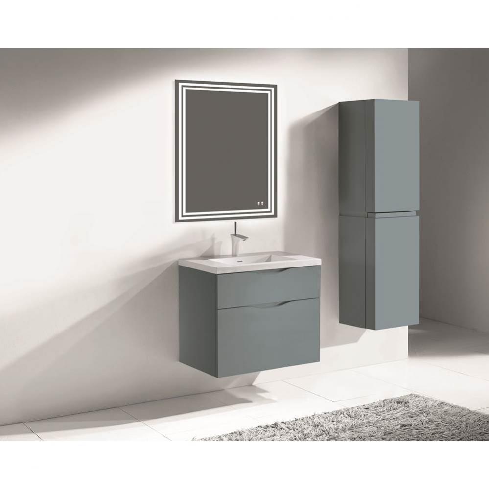 Madeli Bolano 30'' Wall hung Vanity Cabinet Studio Grey Finish