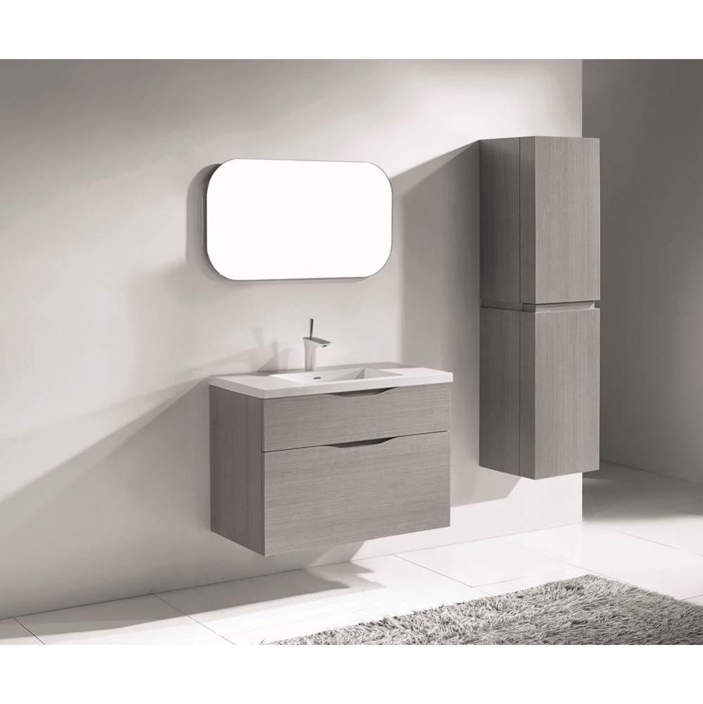 Madeli Bolano 36'' Wall hung Vanity Cabinet Ash Grey Finish