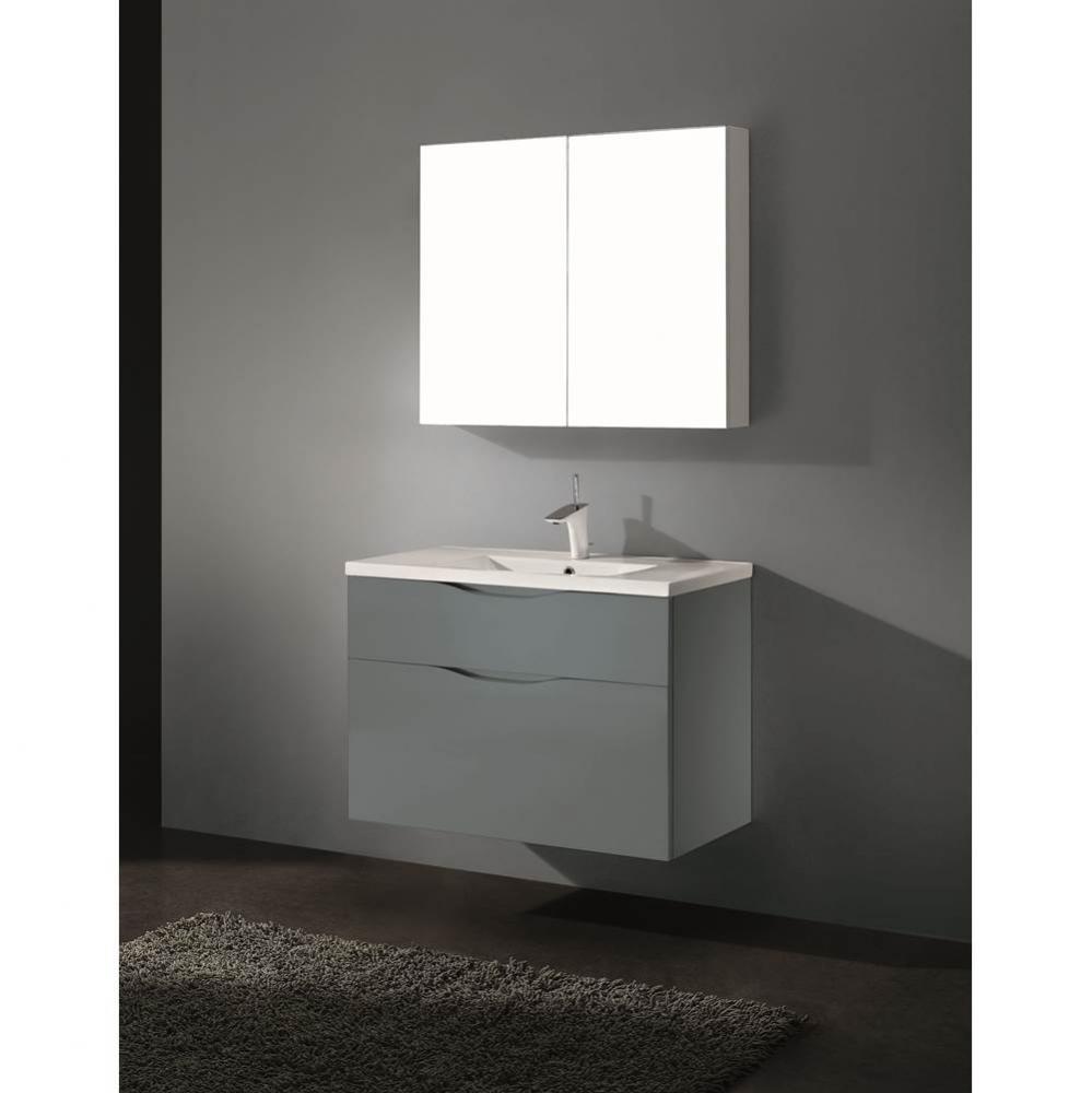 Madeli Bolano 36'' Wall hung Vanity Cabinet Studio Grey Finish