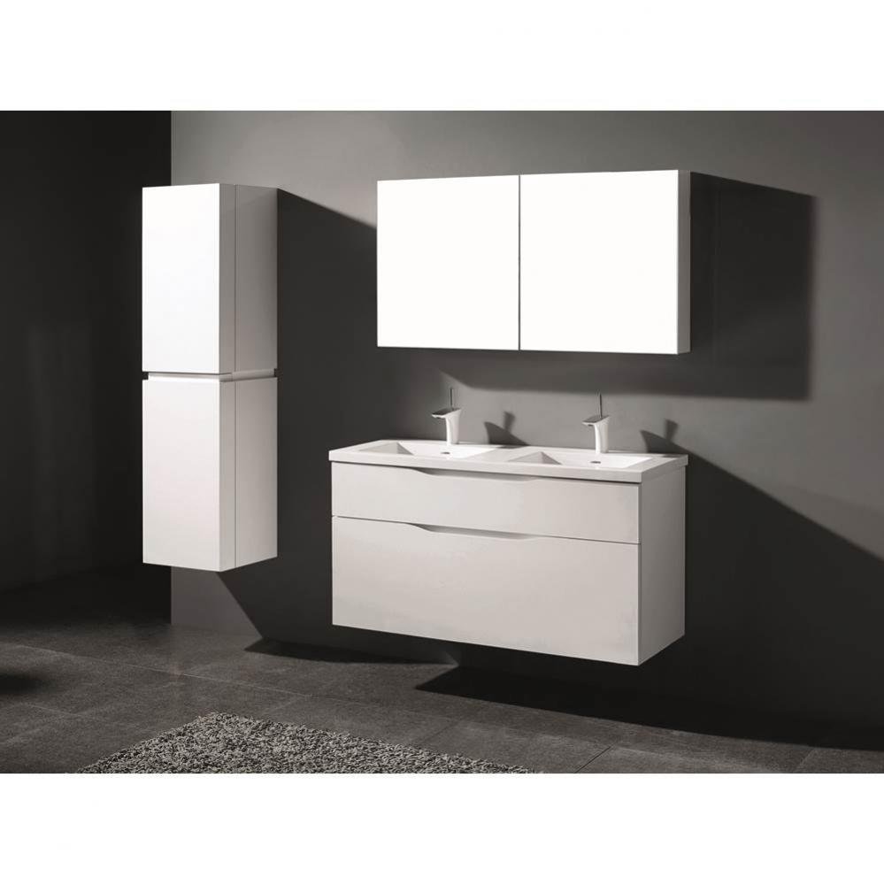 Madeli Bolano 48D'' Wall hung Vanity Cabinet White Finish