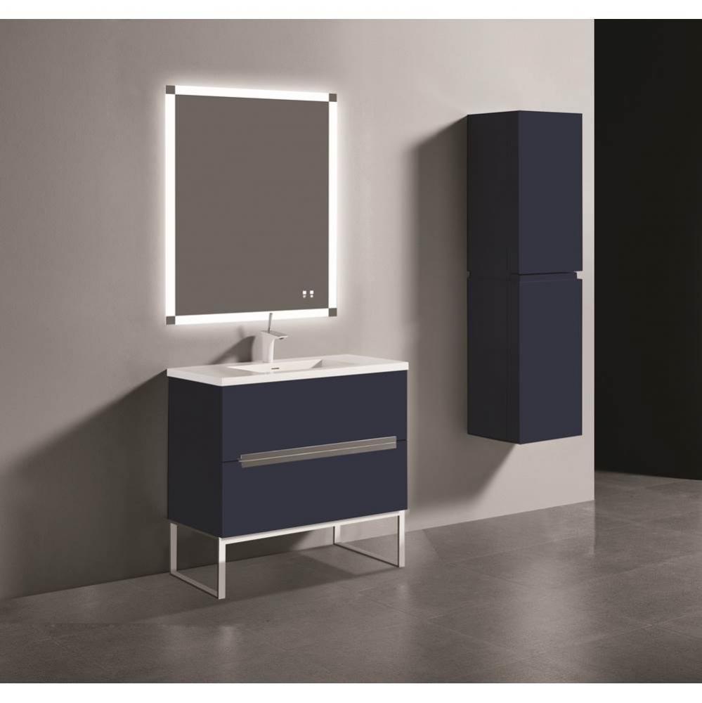 Madeli Soho 36'' Free standing Vanity Cabinet in Sapphire/HW: Polished Chrome(PC)