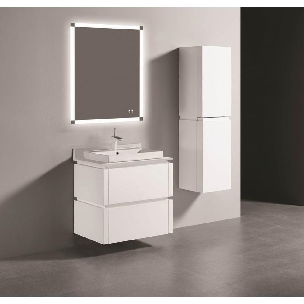 Madeli Cube 30'' Wall hung  Vanity Cabinet in White Finish