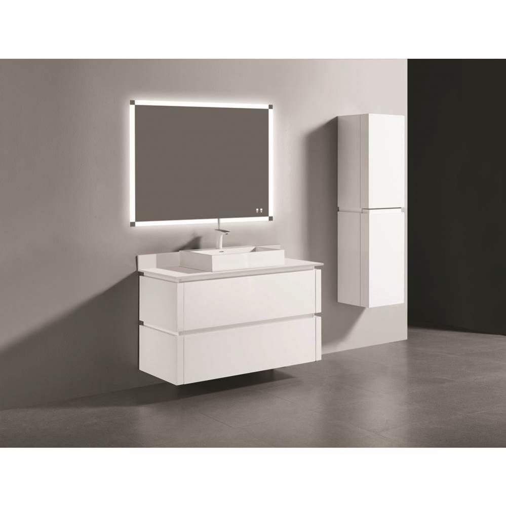 Madeli Cube 48C'' Wall hung  Vanity Cabinet in White Finish