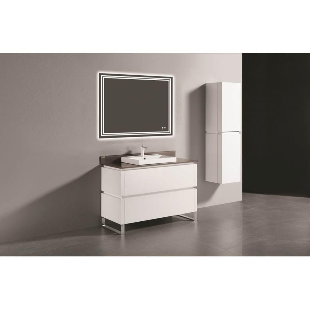 Madeli Metro 48C'' Free Standing Vanity in White/HW: Polished Nickel(PN)