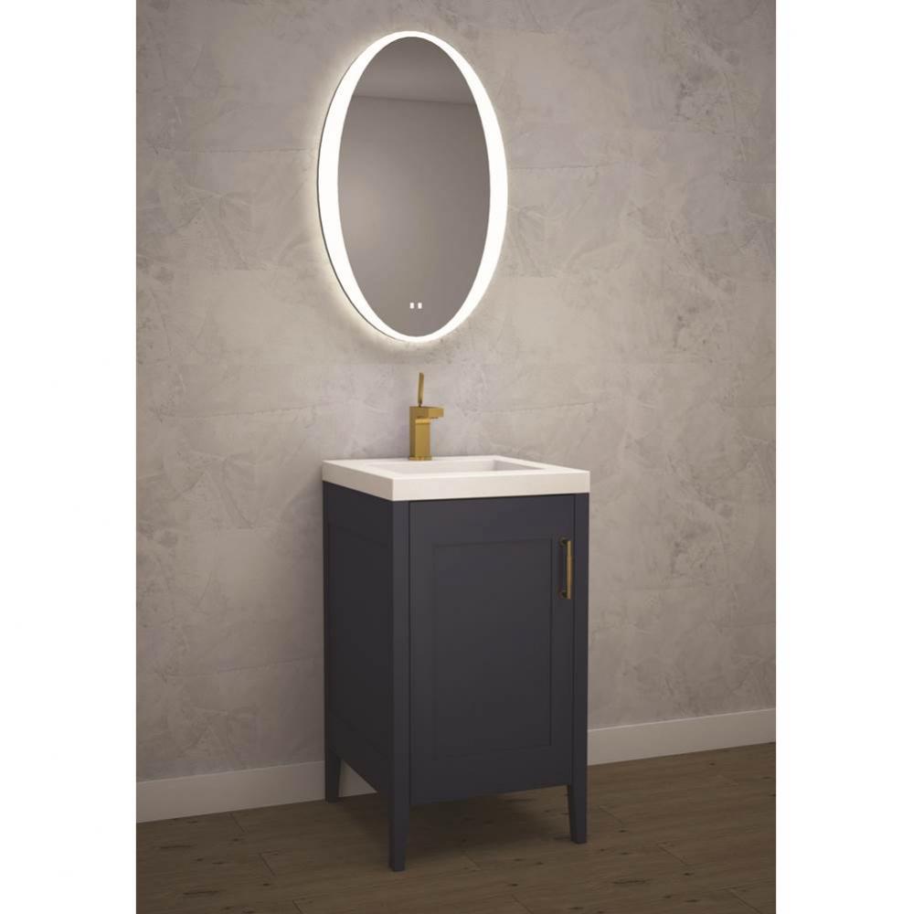 Madeli Encore 20'' Free Standing Vanity Sapphire/HW: Brushed Nickel(BN)