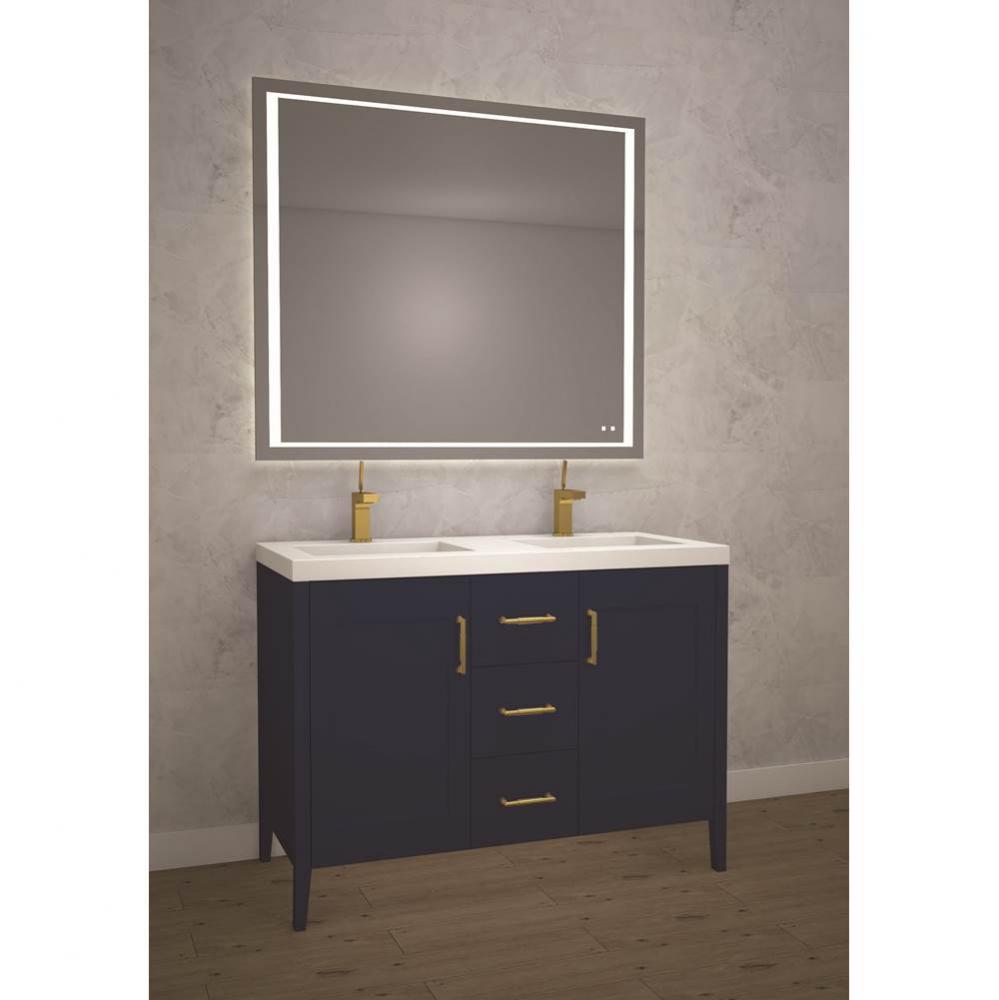 Madeli Encore 48D'' Free standing Vanity Sapphire/HW: Polished Chrome(PC)