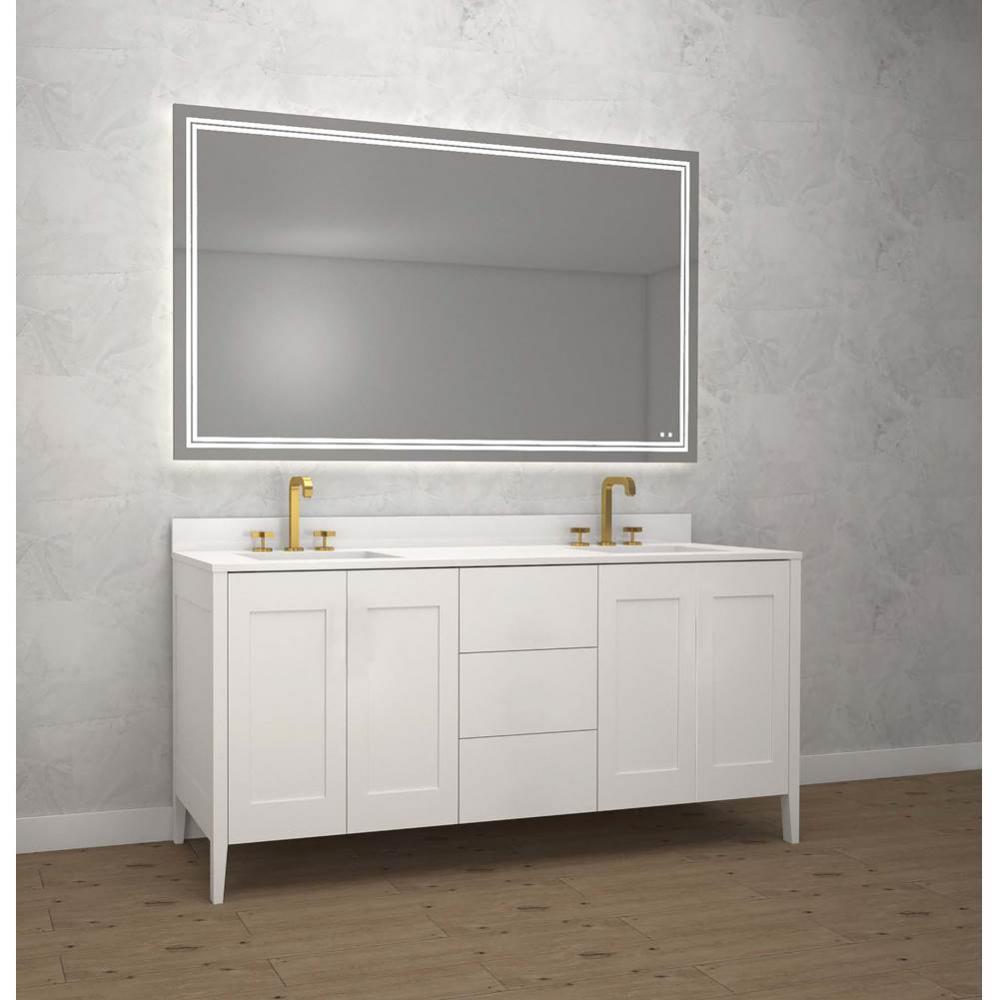 Madeli Encore 72'' Free Standing Vanity White - No Handles