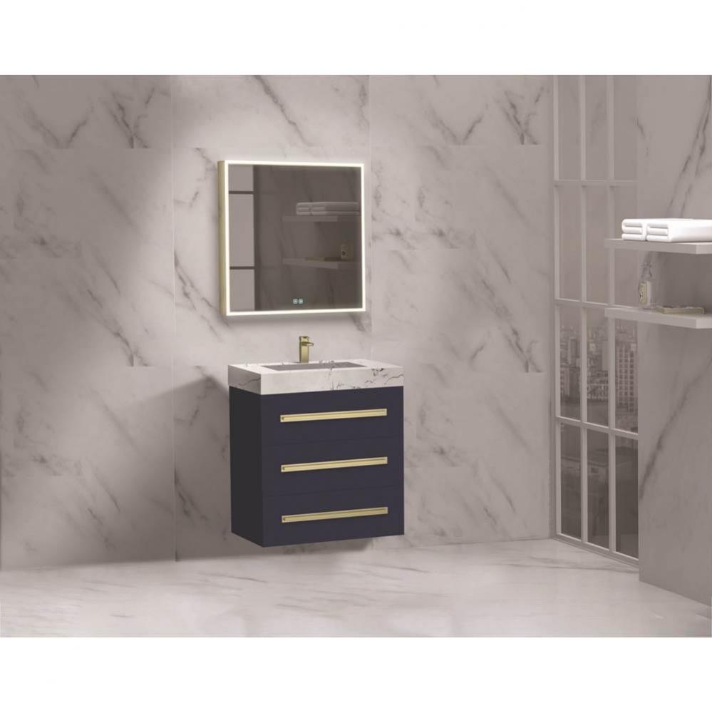 Madeli Epic 24'' Wall hung  Vanity Cabinet Sapphire Finish/HW: Brushed Nickel(BN)