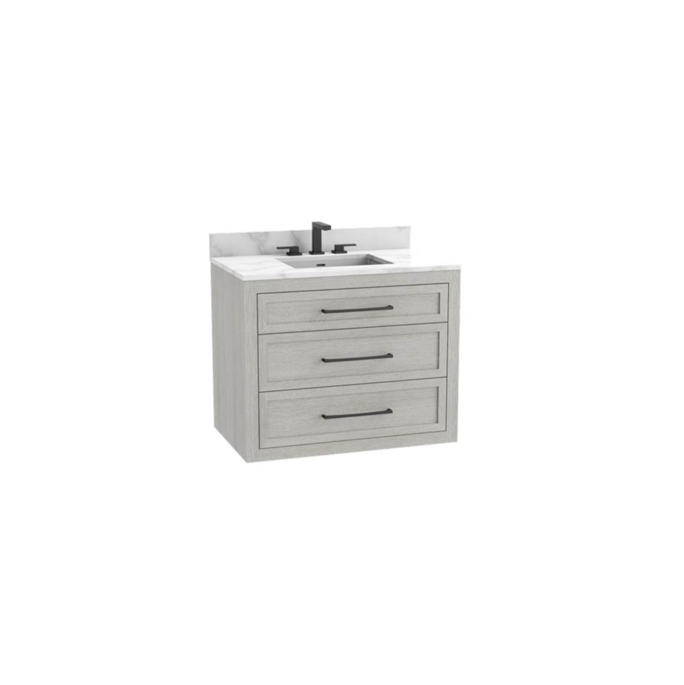 Renaissance SE 48C'' Wall hung Vanity Cabinet in Coastal Grey - No Handles