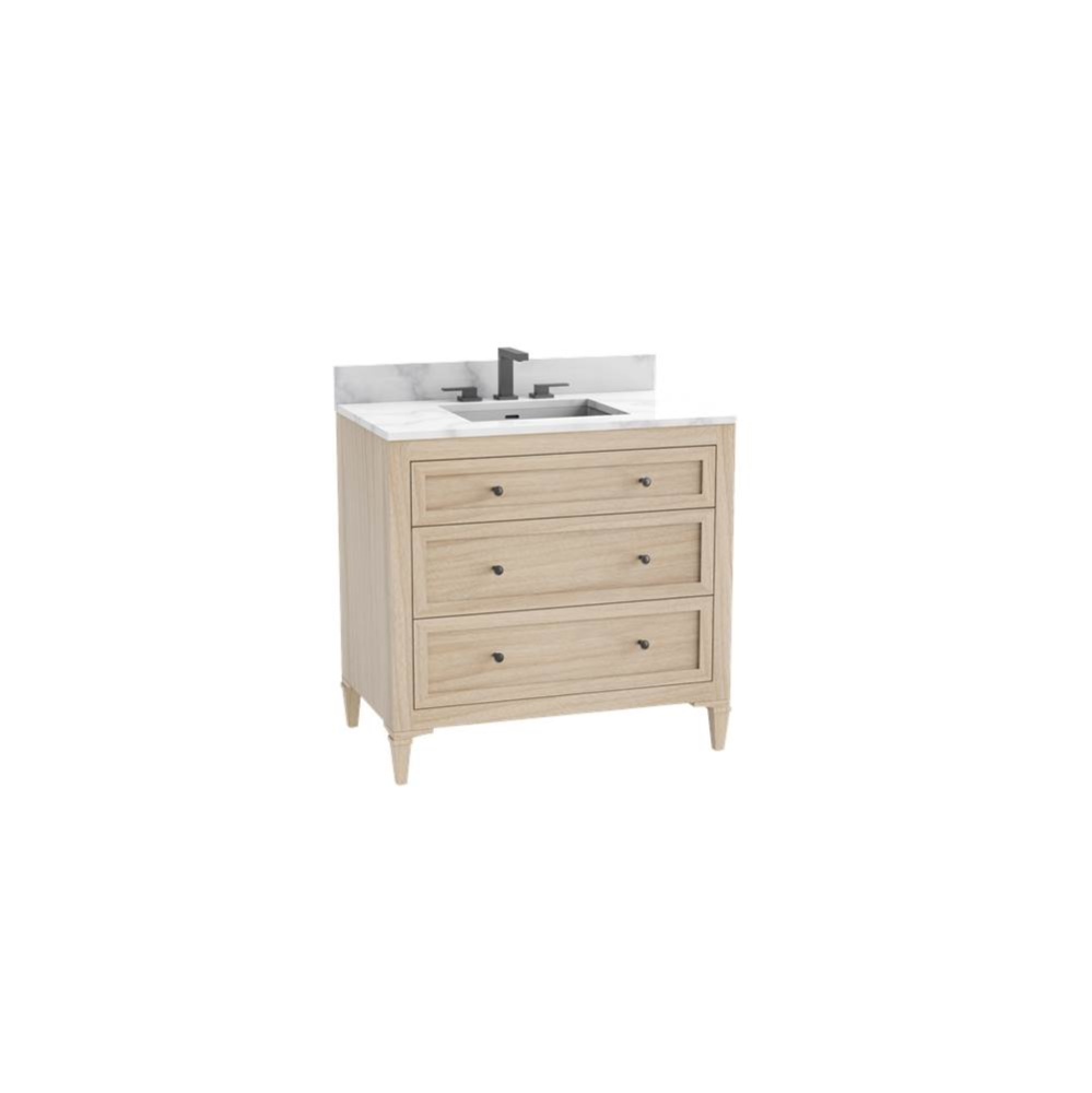 Heirloom 24'' Free standing Vanity Cabinet in Natural Oak/HW: No Handles