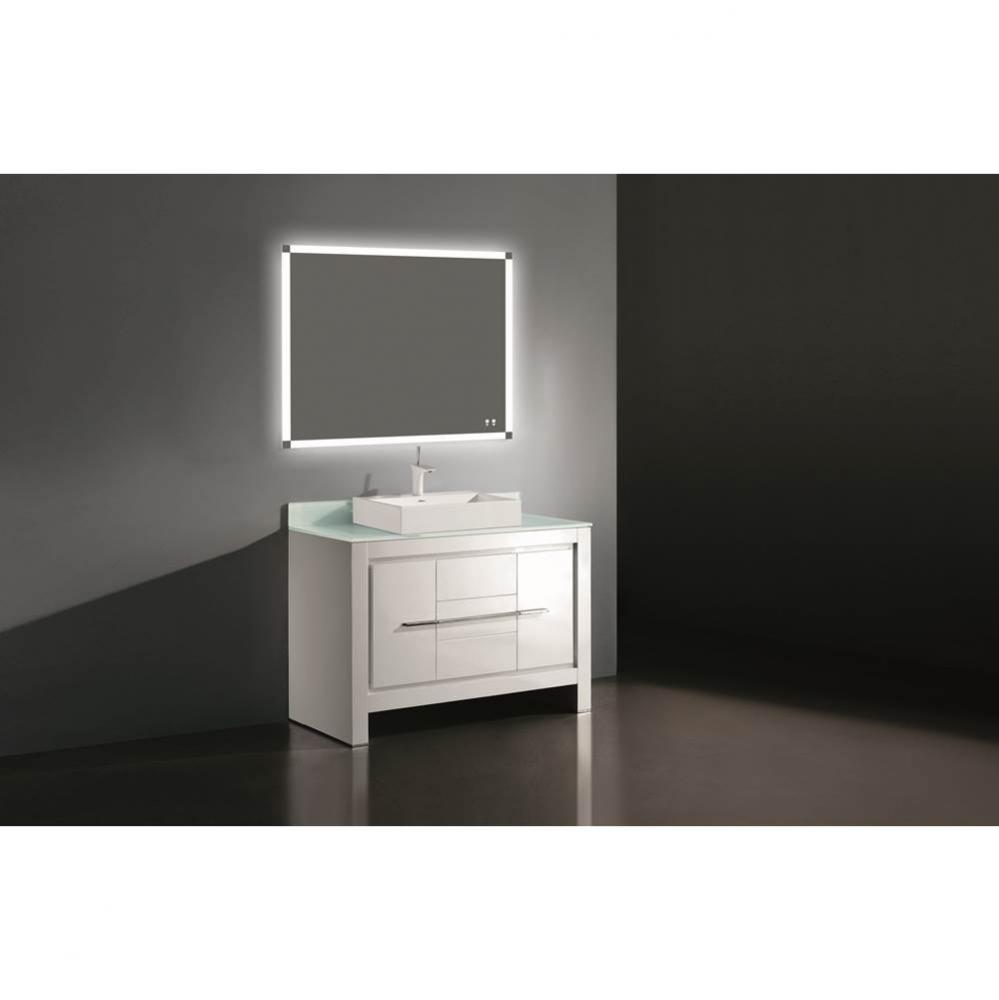 Madeli Vicenza 48C'' Free Standing White/HW: Polished Nickel(PN)