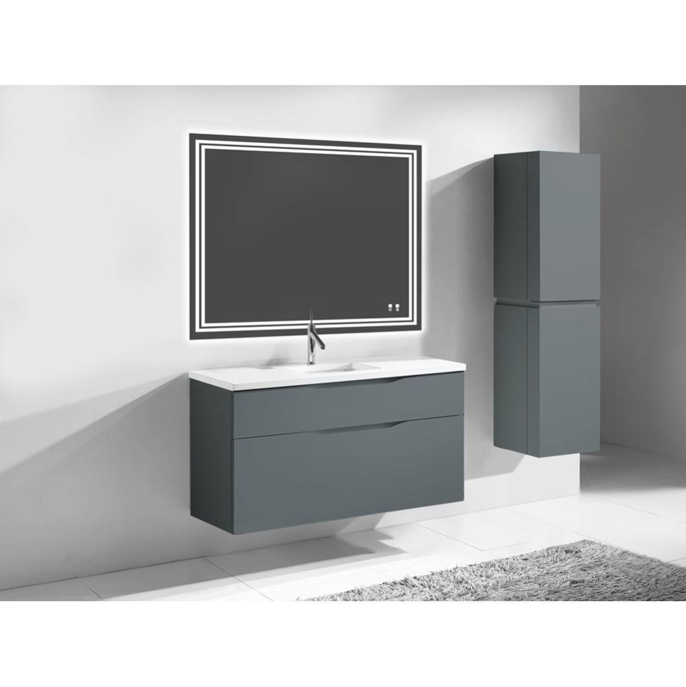 Bolano 48C'' Wall hung Vanity Cabinet Studio Grey Finish