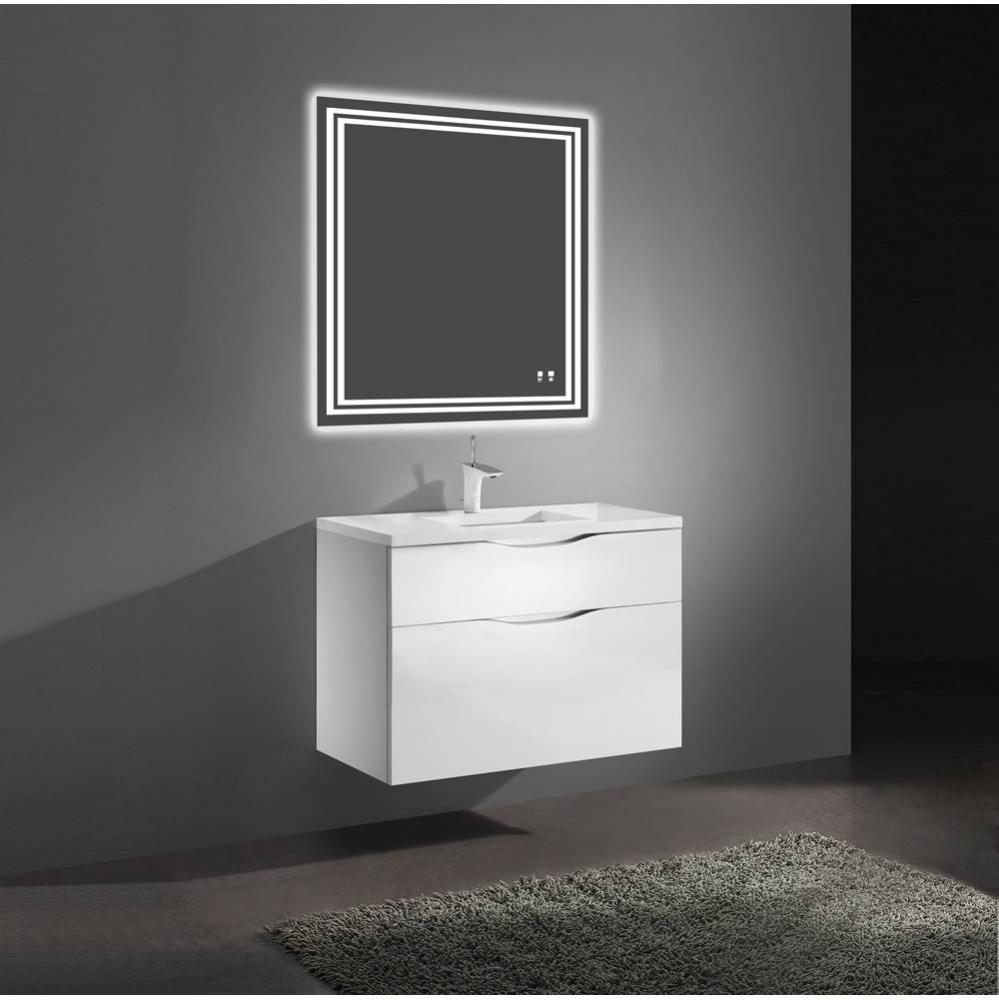 Madeli Bolano 36'' Wall hung Vanity Cabinet Glossy White Finish