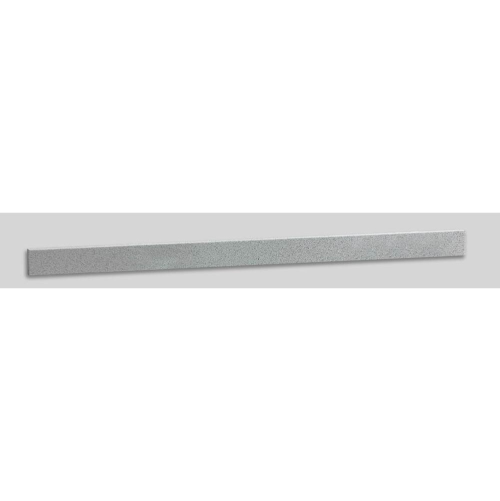 Quartzstone Backsplash, 60'' x 4'' x 3/4'', Silver Grey