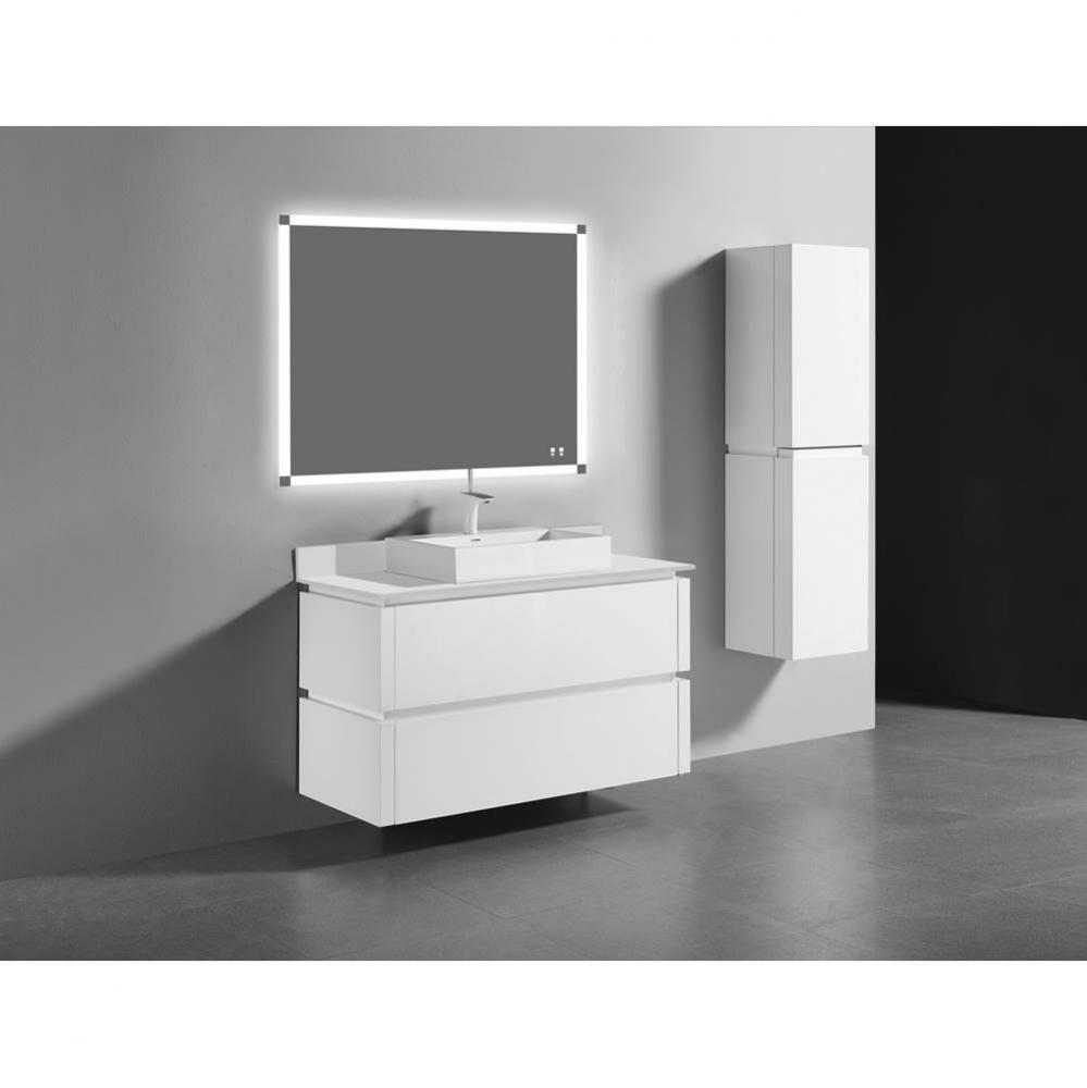 Madeli Cube 48'' Wall hung  Vanity Cabinet in Glossy White Finish