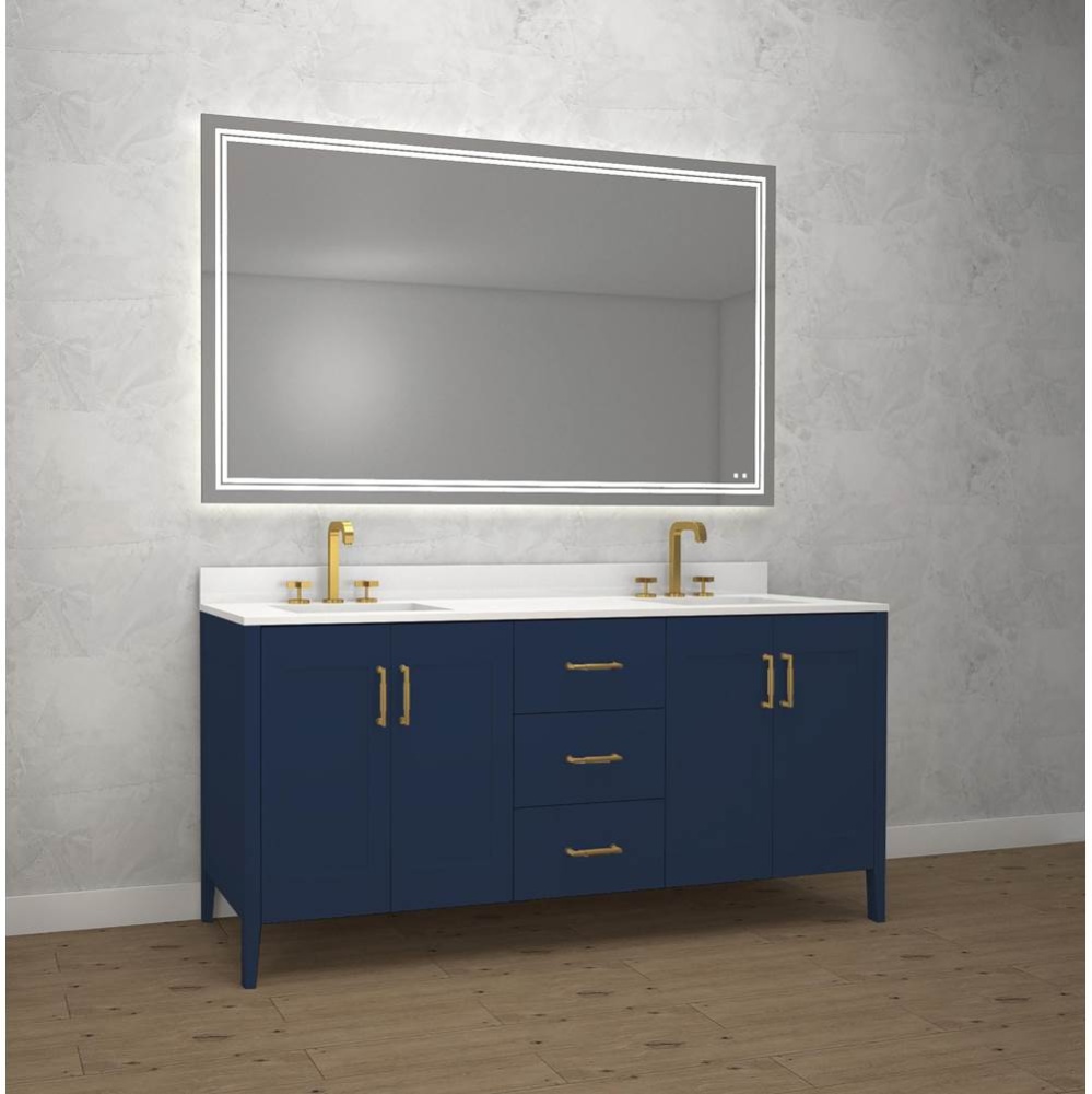 Encore 72'' Free standing Vanity Sapphire/HW: Polished Chrome(PC)