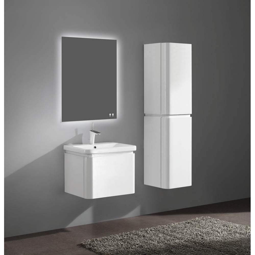 Madeli Euro 24'' Wall Hung Cabinet in Glossy White Finish