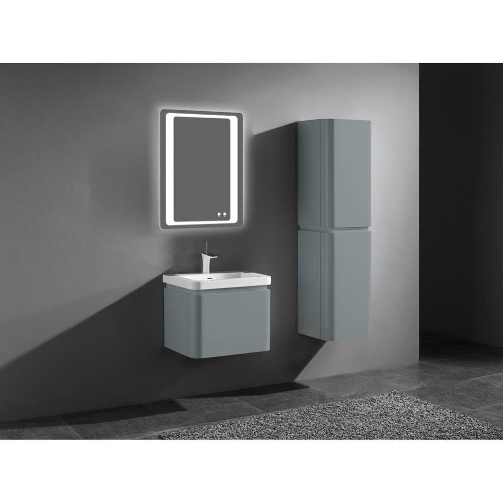 Madeli Euro 24'' Wall hung vanity cabinet in Studio Grey Finish